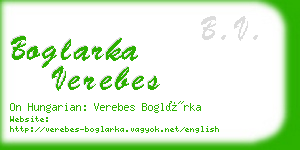 boglarka verebes business card